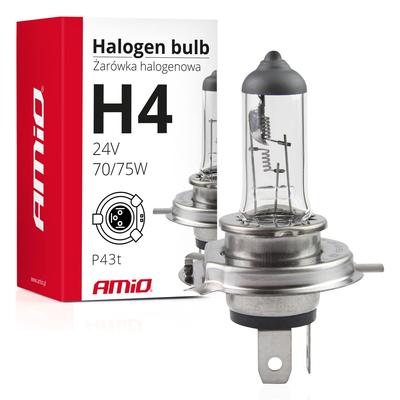 Halogēna spuldze H4 24 V 75/70 W UV filtrs E8