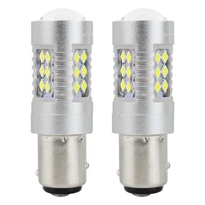 LED CANBUS spuldze 1157 BAY15D P21/5W 24SMD 3030 balta 12/24 V