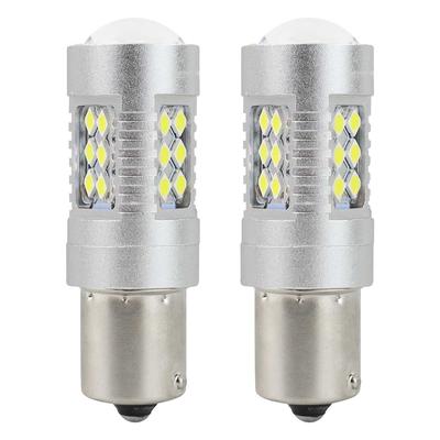 LED CANBUS spuldze 1156 BA15S P21W 24SMD 3030 balta 12/24 V