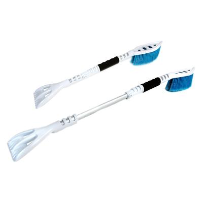 Teleskopiska sniega birste ar ledus skrāpi PREMIUM M1 ABS 660–890 mm