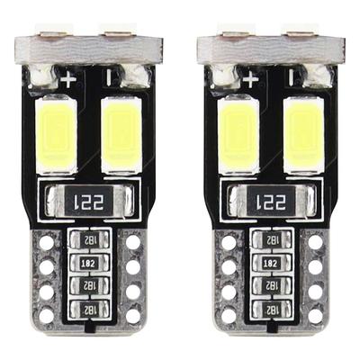 LED CANBUS spuldze T10 W5W 6SMD 5730 balta