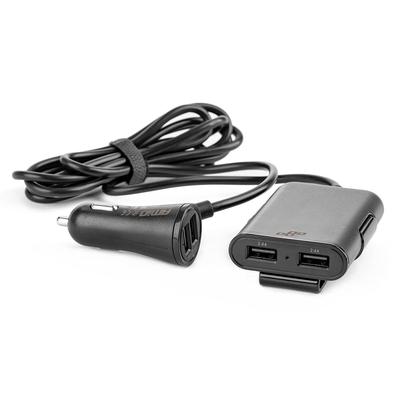 Priekšējais/aizmugurējais telefona lādētājs ar pagarinātāju un 4×USB