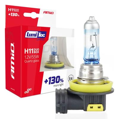 Halogēna spuldzes H11 LumiTec Limited +130% 12 V 55 W, 2 gab.