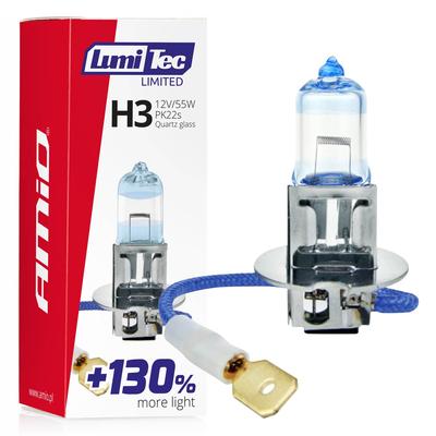 Halogēna spuldze H3 12 V 55 W LumiTec Limited +130%