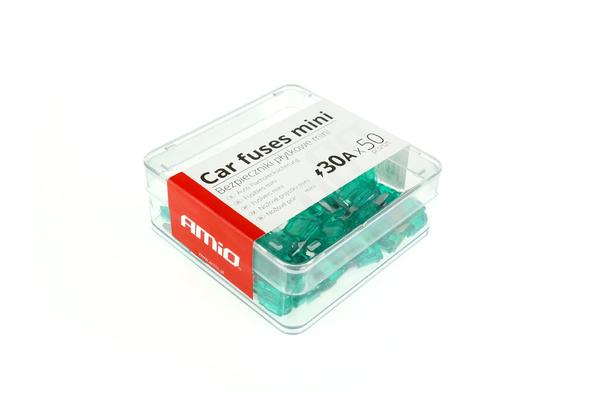 MINI auto drošinātāji 30 A, 50 gab.