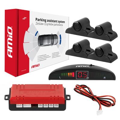 Parkošanās sistēma LED ar 4 melniem TRUCK sensoriem, 19 mm