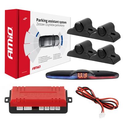 Parkošanās sistēma MAX LED ar 4 melniem TRUCK sensoriem, 19 mm