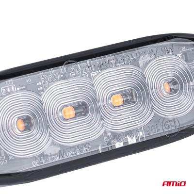 LED brīdinājuma bākuguns 4 LED 12/24 V R65/R10