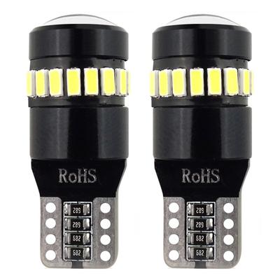 LED CANBUS spuldze T10 W5W 18SMD 3014 + 1SMD balta 12/24 V