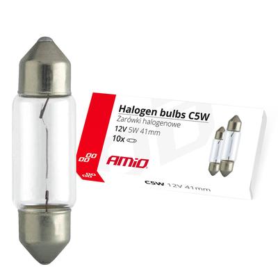 Halogēna spuldzes C5W 12 V 41 mm, 10 gab.