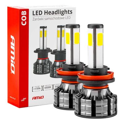 LED auto spuldzes COB sērija H8/H9/H11