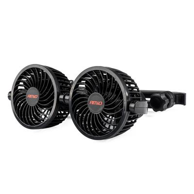 Auto ventilators galvas balstam ar USB lādētāju 2×4