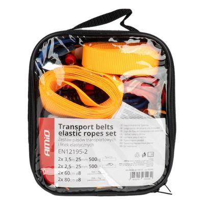Transportēšanas siksnu un elastīgo stiprinājuma gumiju komplekts
