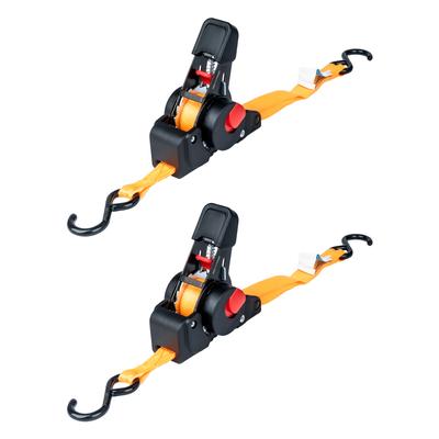 Automātiska kravas stiprināšanas siksna 100/200 kg, 18 mm, 2 m, S veida āķi