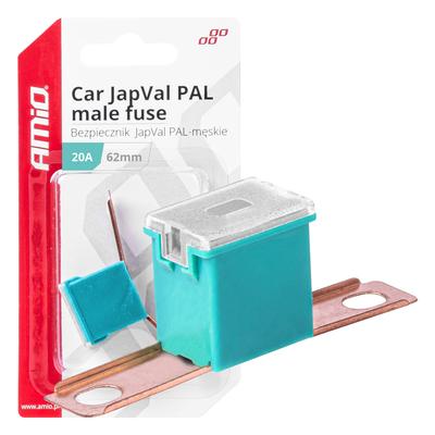 JapVal PAL Male auto drošinātājs 62 mm 20 A