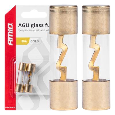 AGU stikla auto drošinātājs 80 A