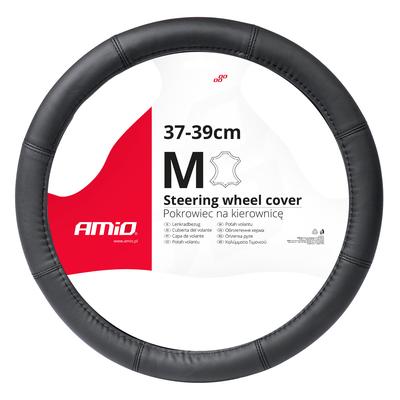 Stūres rata pārvalks Leather Series SWC-48-M, 37–39 cm