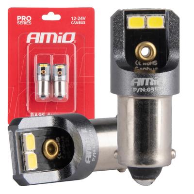 LED CANBUS PRO spuldze T4W BA9S 4SMD 2016 balta 12/24 V