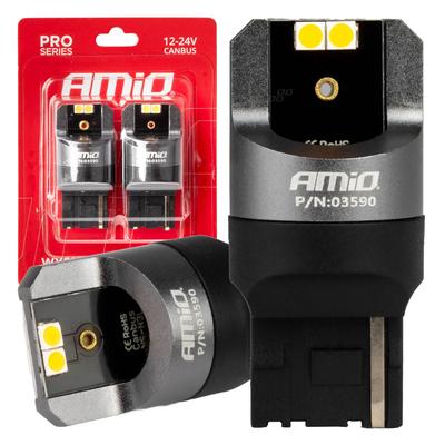 LED CANBUS PRO spuldze 7440 WY21W 4SMD 3030 oranža 12/24 V
