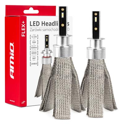 LED auto spuldzes FLEX+ H1 CANBUS 6000 K 12/24 V