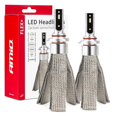 LED auto spuldzes FLEX+ HB3 9005/HIR1 9011/H10 CANBUS 6000 K 12/24 V