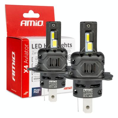 LED auto spuldzes X4 Aviator H4/H19 44 W 6500 K