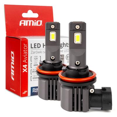 LED auto spuldzes X4 Aviator H8/H9/H11/H16 44 W 6500 K