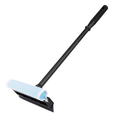 Logu tīrītājs ar ūdens savācēju un plastmasas rokturi, 20 cm galva, garums 54 cm