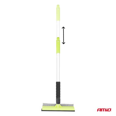 Alumīnija logu tīrītājs ar ūdens savācēju, 25,4 cm galva, 55/80 cm