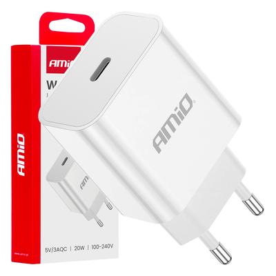 Sienas lādētājs 230 V 20 W Quick Charge, USB-C