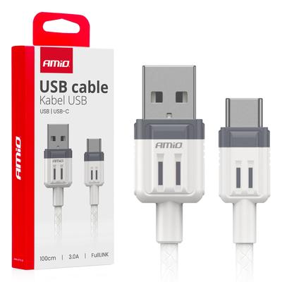 FullLINK USB-A–USB-C kabelis 3 A, 100 cm