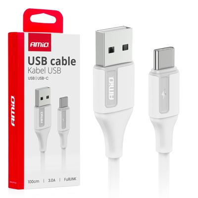 FullLINK USB-A–USB-C kabelis 3 A, 100 cm