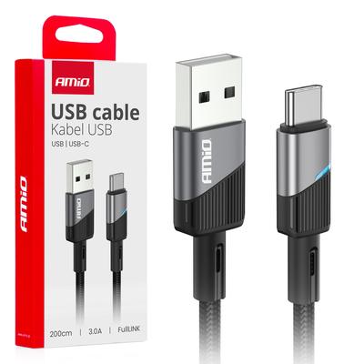 FullLINK USB-A–USB-C kabelis 3 A, 200 cm