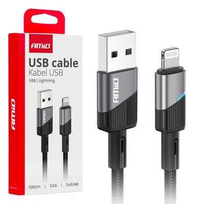 FullLINK USB-A–Lightning kabelis 3 A, 100 cm