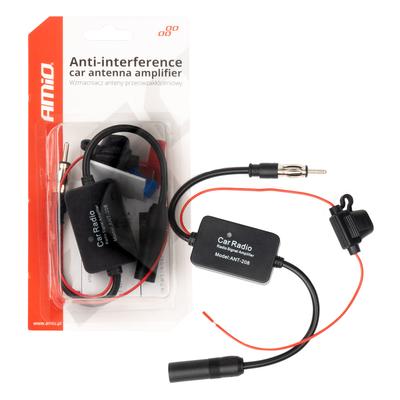 Auto antenas prettraucējumu pastiprinātājs 12 V