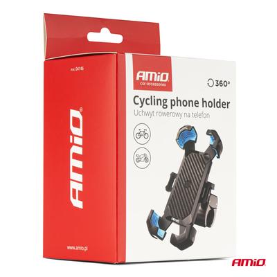 Grozāms 360° telefona turētājs velosipēdam, motociklam un motorolleram