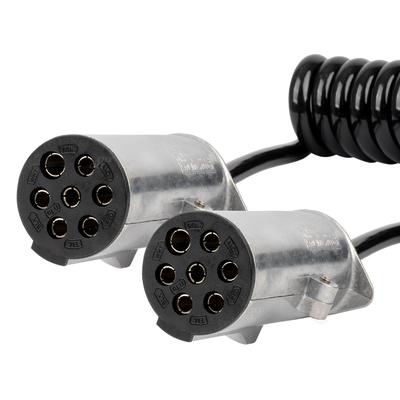 TIR spirālveida kabelis 2×7 PIN N tips 5 m 24 V