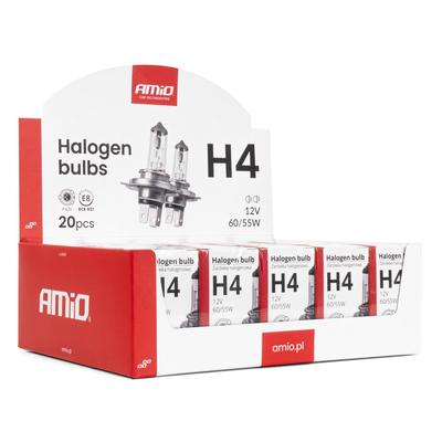 Halogēna spuldžu komplekts H4 12 V 60/55 W UV filtrs E8, 20 gab.