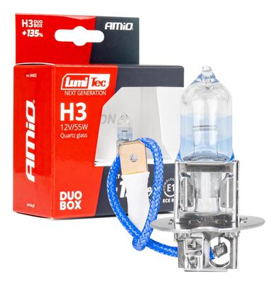 Halogēna spuldzes H3 LumiTec Next Generation +135% 12 V 55 W, 2 gab.