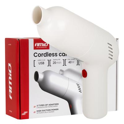 Bezvadu auto putekļsūcējs VC-07 40 W 4,5 kPa USB-C HEPA