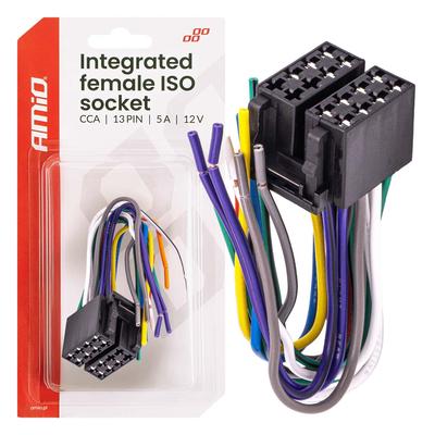 Integrēta ISO CCA ligzda 13 PIN 5 A 12 V