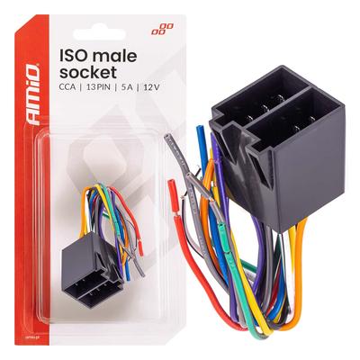 ISO CCA spraudnis 13 PIN 5 A 12 V