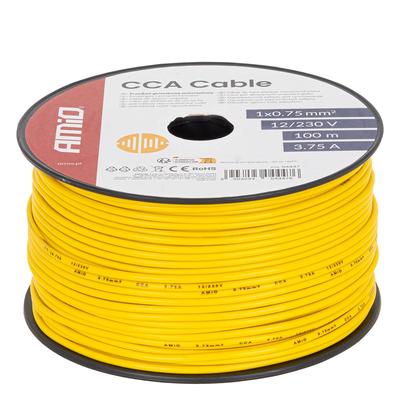 CCA skaļruņu vads 1×0,75 mm² 100 m 3,75 A 12/230 V