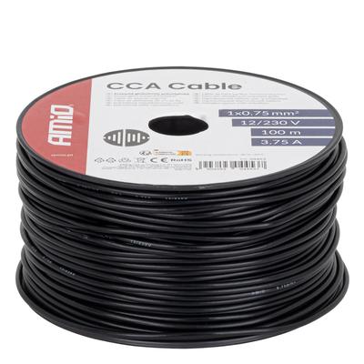CCA vads 1×0,75 mm² 100 m 3,75 A 12/230 V