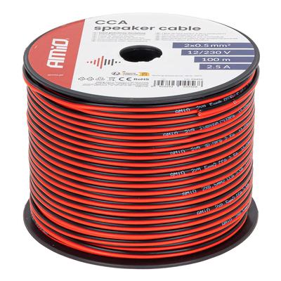 CCA skaļruņu vads 2×0,5 mm² 100 m 2,5 A