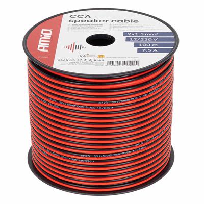 CCA skaļruņu vads 2×1,5 mm² 100 m 7,5 A