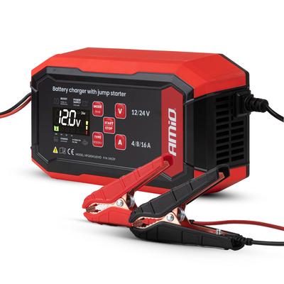 Digitālais akumulatoru lādētājs BOOST AGM/GEL/STD/LiFePO4 PRO 12/24 V, maks. 16 A