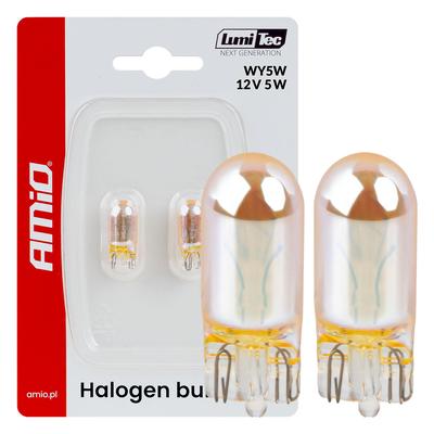 Halogēna spuldzes WY5W LumiTec Amber Chrome 12 V 5 W, 2 gab.