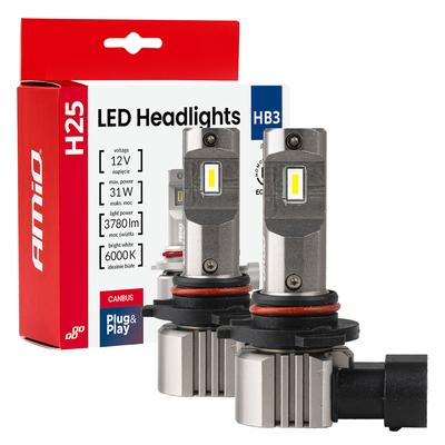 LED auto spuldzes H25 CANBUS HB3 9005 31 W 12 V