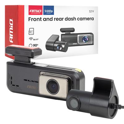 Priekšējais un aizmugurējais auto videoreģistrators 2K + 1K WLAN 512 GB Wi-Fi Full HD